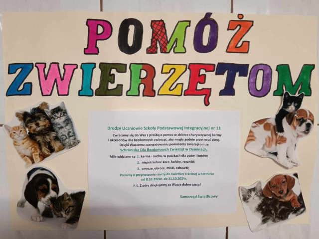 POMÓZMY ZWIERZĘTOM