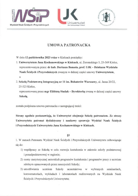 UMOWA PATRONACKA