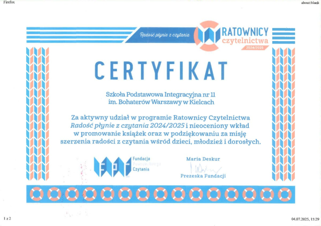 CERTYFIKAT