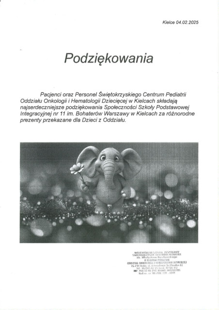 PODZIĘKOWANIA