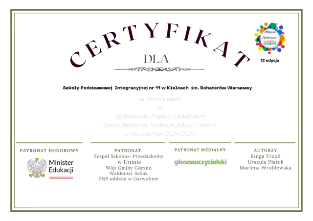 CERTYFIKAT