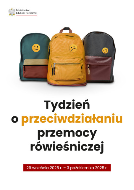 TYZIEŃ O PRZECIWDZIAŁANIU PRZEMOCY RÓWIEŚNICZEJ