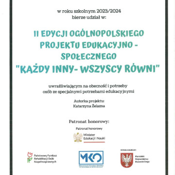 KAŻDY INNY-WSZYSCY RÓWNI