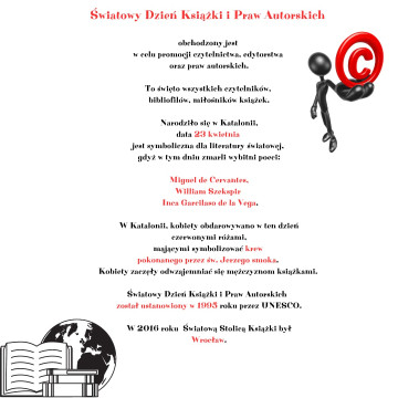Światowy Dzień Książki i Praw Autorskich 