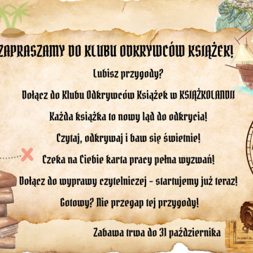 KLUB ODKRYWCÓW KSIĄŻKI